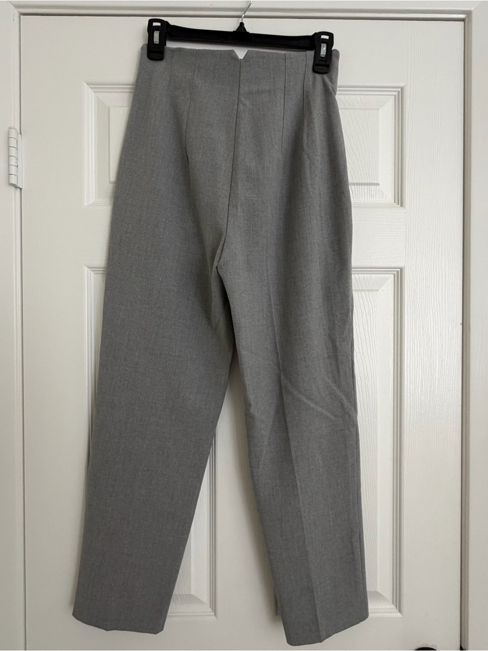 ZARA High Waisted Gray Tailored Straight Leg Trousers Size Small - Picture 5 of 5